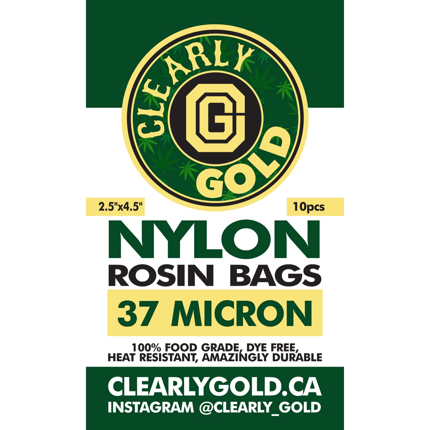 Rosin Bags - 37 Micron - 25 Pieces