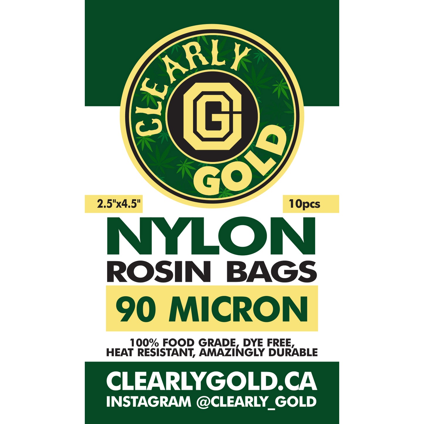 Rosin Bags - 90 Micron - 25 Pieces